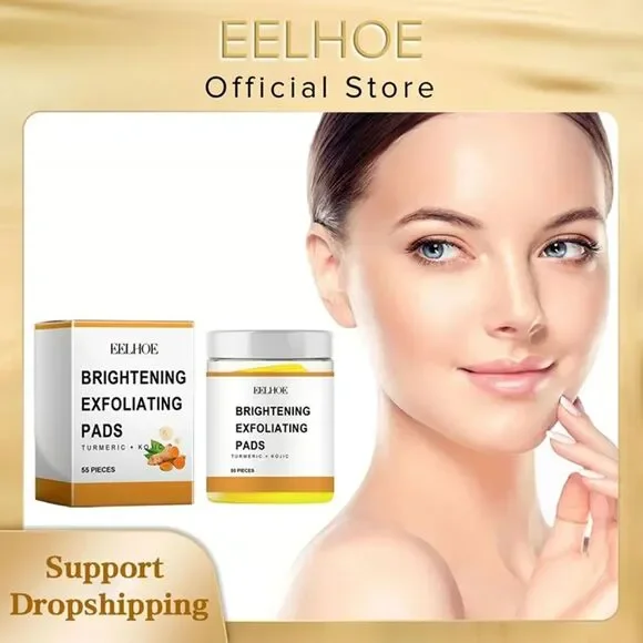 Brightening Exfoliating Pads- Turmeric + Kojic, 3 pack bundle - Picture 3 of 4